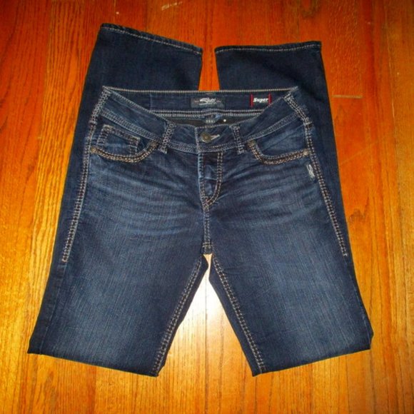 SILVER JEANS Suki Mid Slim Boot Women Sz 27x32 - Picture 2 of 8